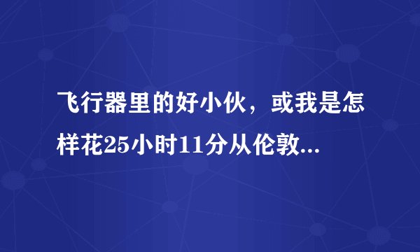 飞行器里的好小伙，或我是怎样花25小时11分从伦敦飞到巴黎 迅雷