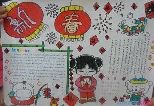 有春节的手抄报内容100字左右的吗？