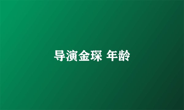 导演金琛 年龄