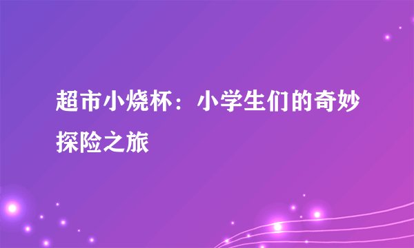 超市小烧杯：小学生们的奇妙探险之旅