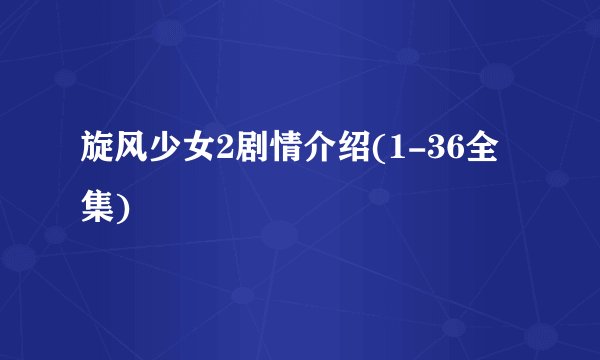 旋风少女2剧情介绍(1-36全集)