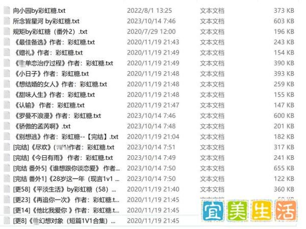 超高产：彩虹糖小说作品全部合集21本！全现言！绝了！巨好看!