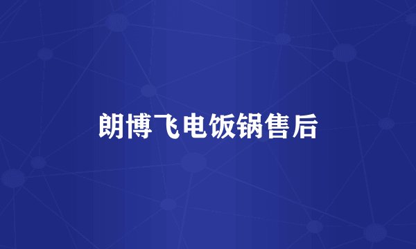 朗博飞电饭锅售后
