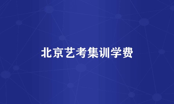北京艺考集训学费