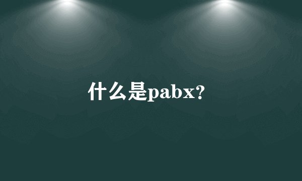 什么是pabx？