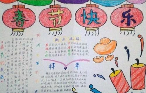 有春节的手抄报内容100字左右的吗？