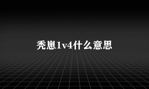 秃崽1v4什么意思