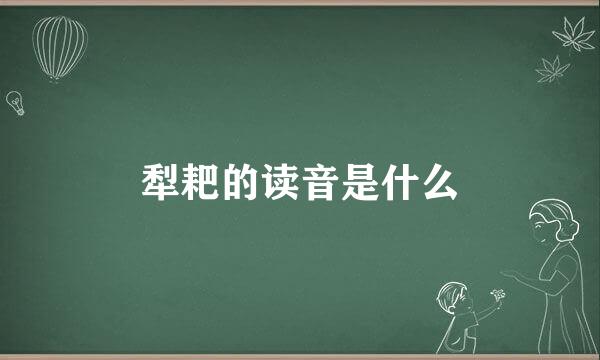 犁耙的读音是什么