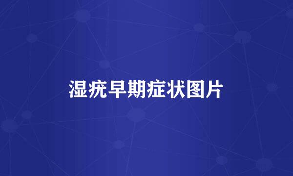 湿疣早期症状图片