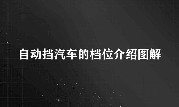 自动挡汽车的档位介绍图解