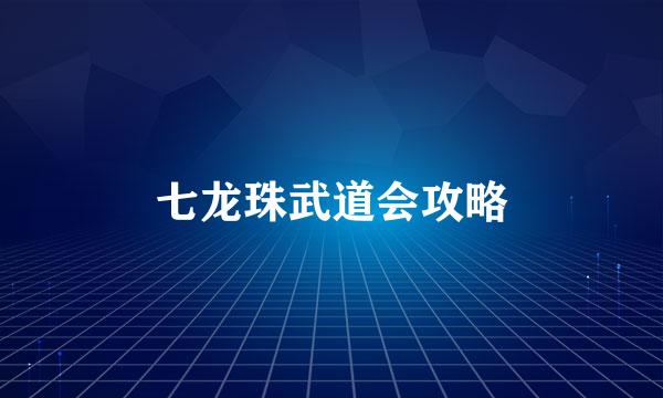 七龙珠武道会攻略