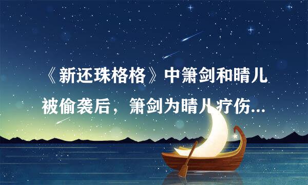 《新还珠格格》中箫剑和晴儿被偷袭后,箫剑为晴儿疗伤的那一段是第几集啊?急急急!!!