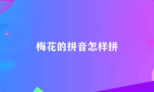 梅花的拼音怎样拼
