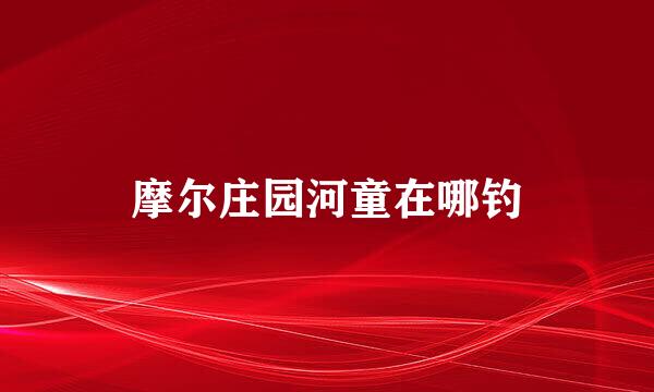 摩尔庄园河童在哪钓