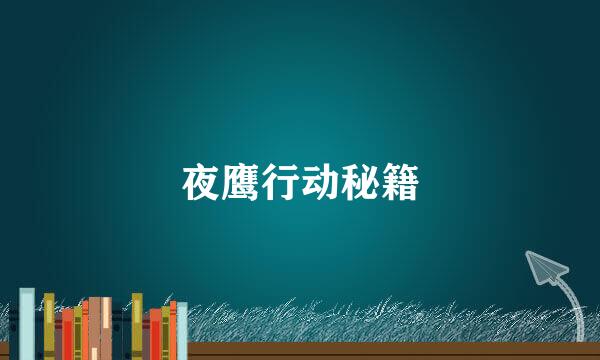 夜鹰行动秘籍