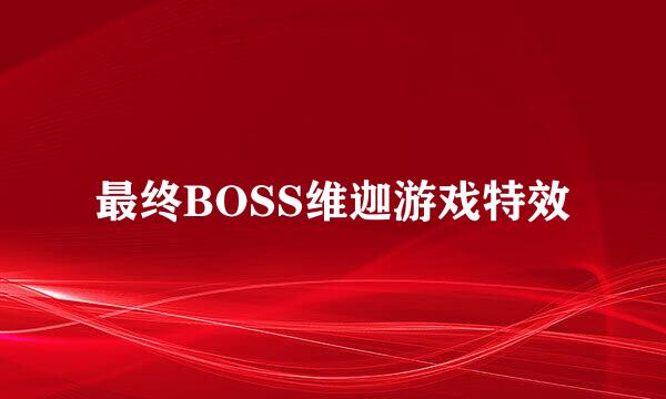 最终BOSS维迦游戏特效