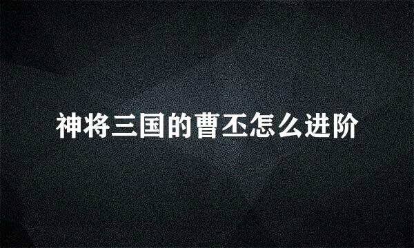 神将三国的曹丕怎么进阶