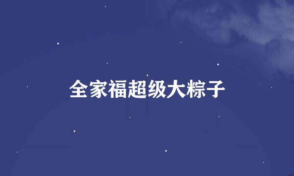全家福超级大粽子