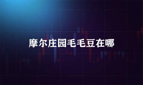 摩尔庄园毛毛豆在哪