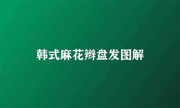 韩式麻花辫盘发图解