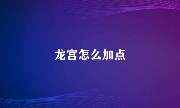 龙宫怎么加点