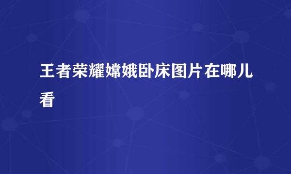 王者荣耀嫦娥卧床图片在哪儿看