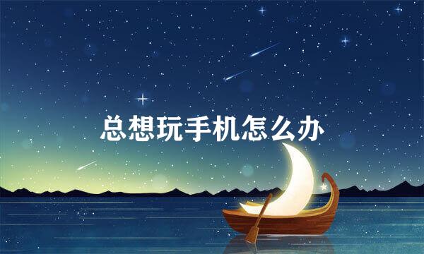 总想玩手机怎么办