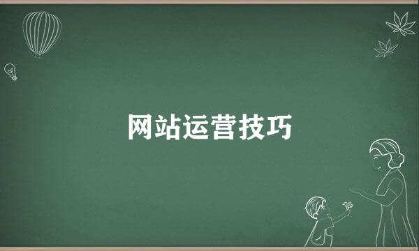 网站运营技巧