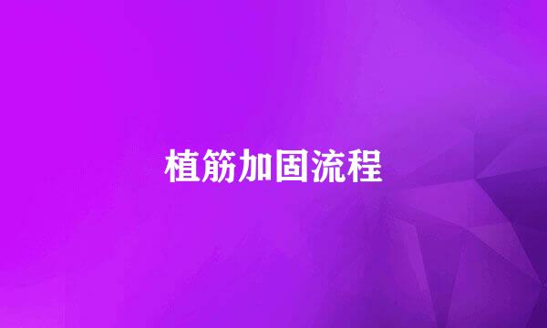 植筋加固流程