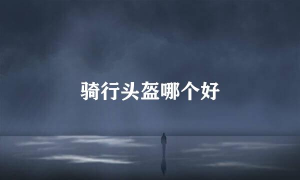 骑行头盔哪个好