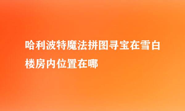 哈利波特魔法拼图寻宝在雪白楼房内位置在哪