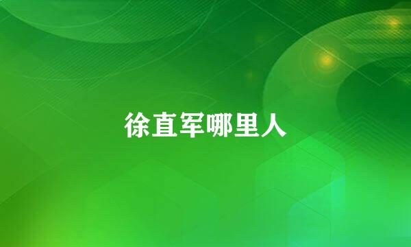 徐直军哪里人