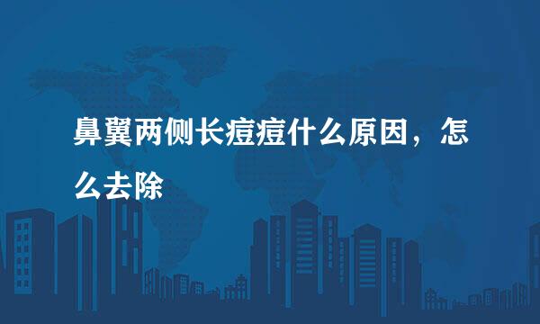 鼻翼两侧长痘痘什么原因，怎么去除