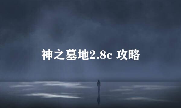 神之墓地2.8c 攻略