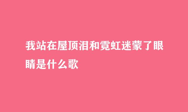 我站在屋顶泪和霓虹迷蒙了眼睛是什么歌