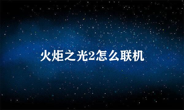 火炬之光2怎么联机
