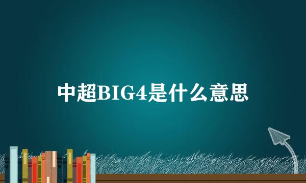 中超BIG4是什么意思