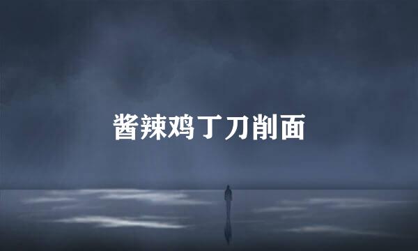 酱辣鸡丁刀削面