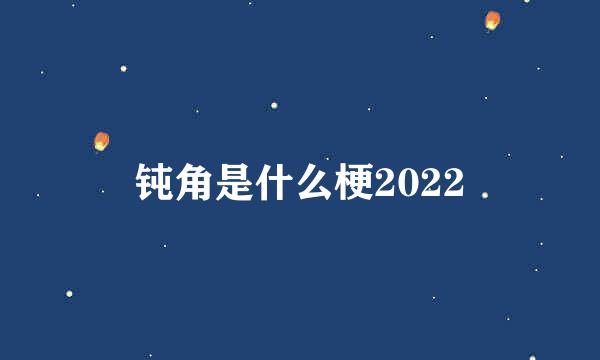 钝角是什么梗2022