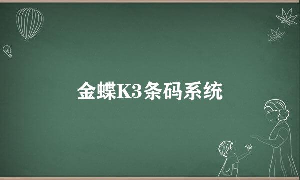 金蝶K3条码系统