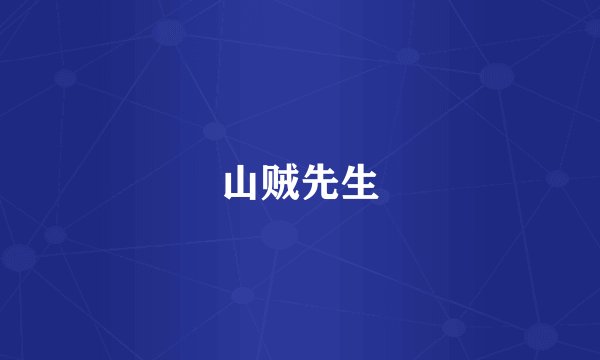 山贼先生