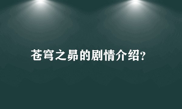 苍穹之昴的剧情介绍？