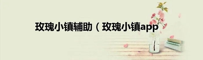 玫瑰小镇辅助（玫瑰小镇app