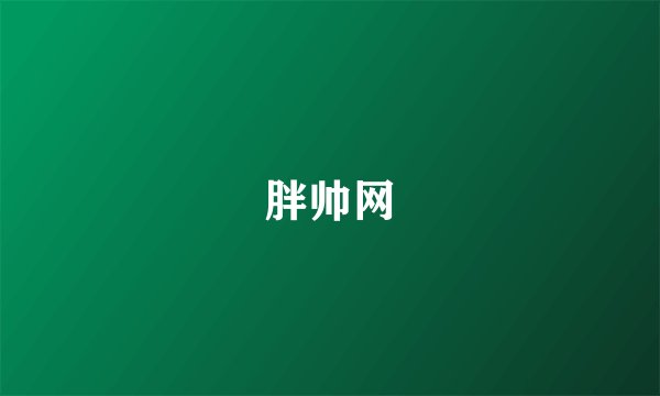 胖帅网