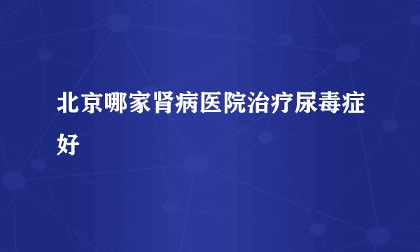 北京哪家肾病医院治疗尿毒症好