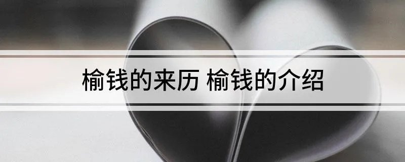 榆钱的来历 榆钱的介绍
