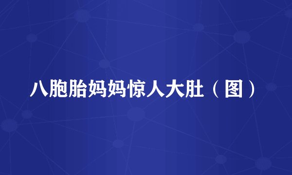 八胞胎妈妈惊人大肚（图）
