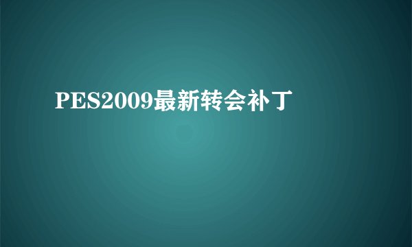 PES2009最新转会补丁