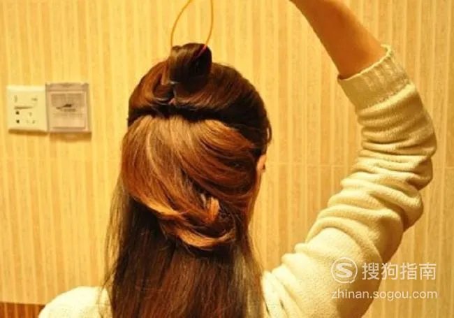 简单韩式短发发型扎法