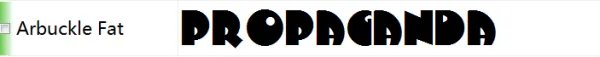 propaganda酒吧标志用的什么字体